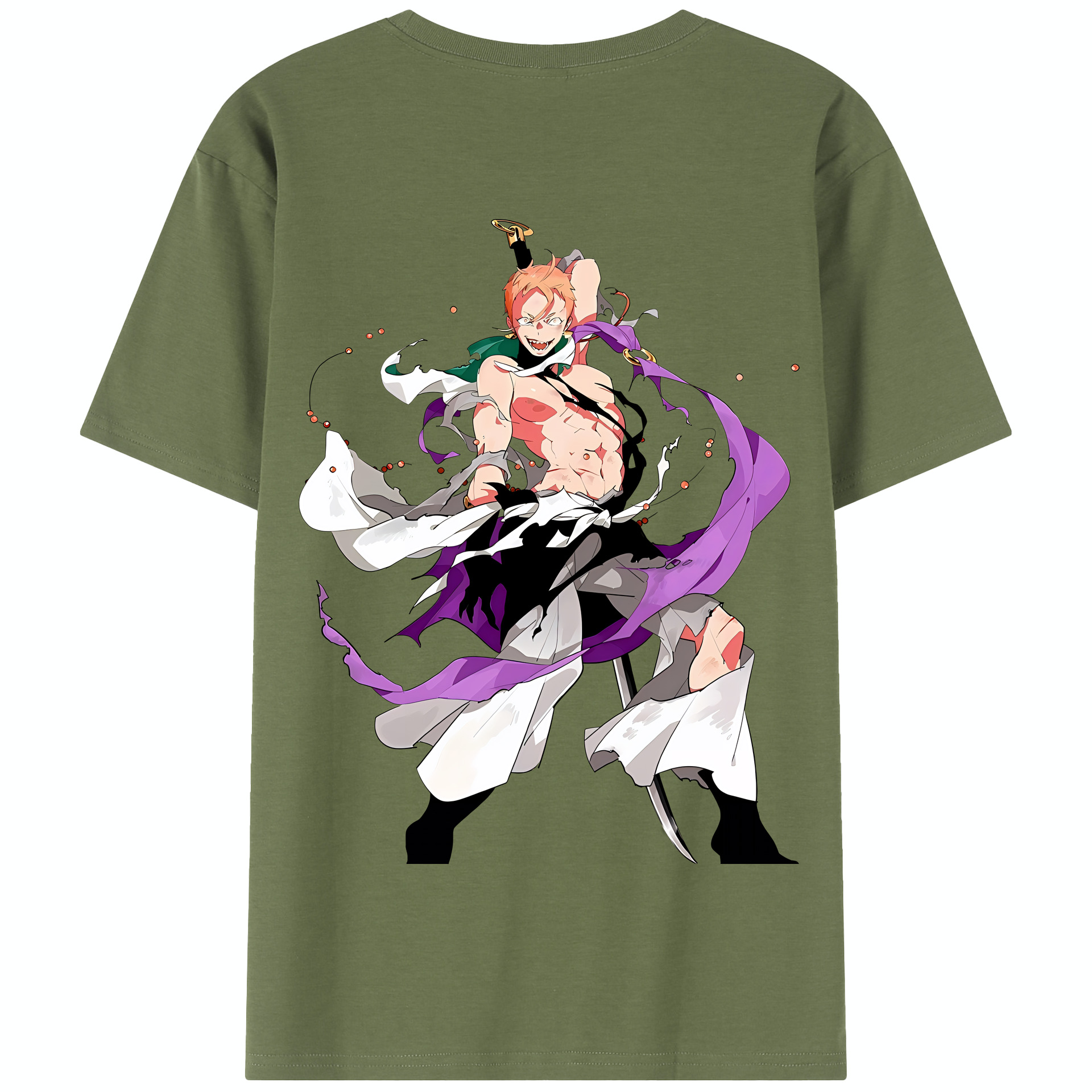 （画像用） 刀剣乱舞 Touken Ranbu 綿100％半袖Tシャツ（背面プリント）